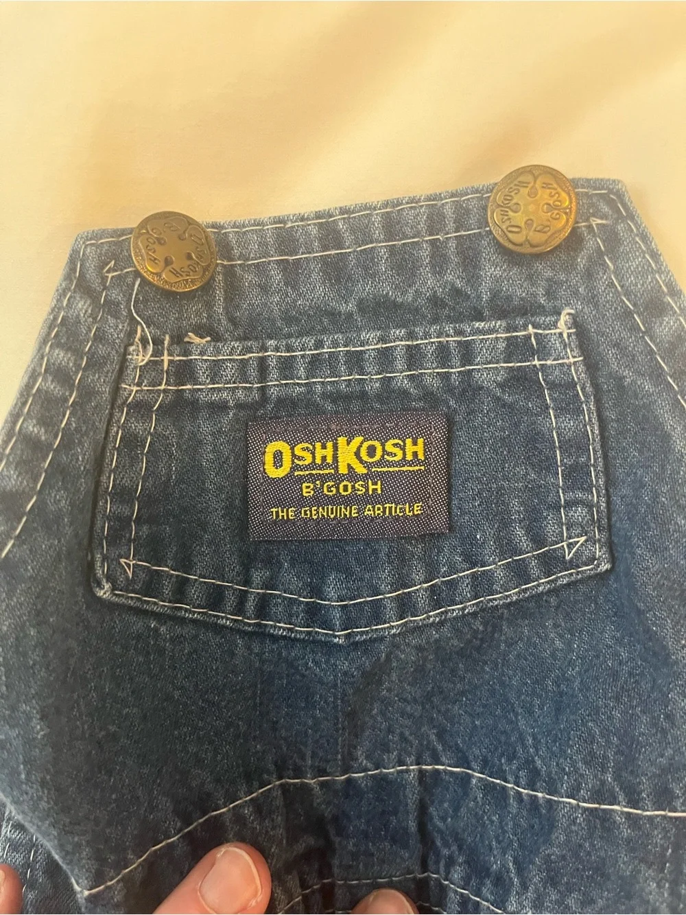 Vintage OshKosh B'gosh Toddler Denim Overalls - Blue